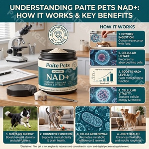 Polvo de NAD+ para Perros y Gatos, Vitalidad Celular, Salud Cognitiva, Refuerzo Inmunológico, Antienvejecimiento, Apoyo a las Articulaciones y Mitocóndrias, 180g, Marca Privada - Product Image 3
