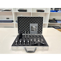 Kit de microphones de batterie professionnels filaires AK7 XLR en métal, à condensateur dynamique, pour studio d'enregistrement et instruments de percussion