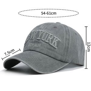 Gorra de béisbol de algodón 100% de 6 paneles para hombre, gorra de béisbol Vintage de algodón lavado con logotipo bordado personalizado al por mayor - Product Image 2