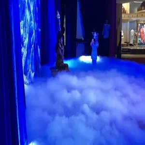 Düşük yalan kuru buz sis makinesi sahne etkisi pus duman makinesi düğün kuru buz ısıtıcı duman dolu Fairyland dans