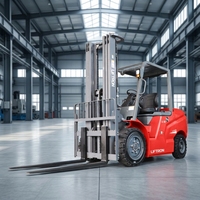 Chariot élévateur électrique Liftron CPD30L 3000 kg 3 tonnes à long empattement pour la manutention des matériaux dans les cours de fabrication de briques