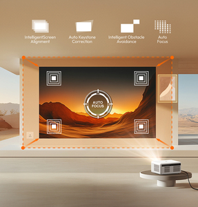 Projecteur intelligent <span class=keywords><strong>BYINTEK</strong></span> U14 2026, 750 ANSI réels, 4K, Android 9, mise au point automatique et correction trapézoïdale, moteur optique scellé anti-poussière, cinéma maison - Product Image 3