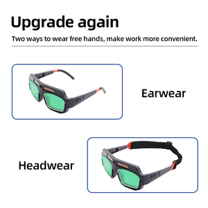 Gafas de Soldadura con Oscurecimiento Automático Solar, Gafas de Protección para Soldadura, Lentes de Soldador para Equipo de Soldadura, Color Real, Oscurecimiento Automático - Product Image 2