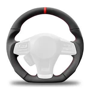 Diseño único en forma de D Volante de coche Inspirado en las carreras Soluciones de volante de coche personalizado