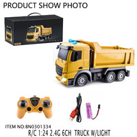Camion à benne basculante télécommandé Jacko Toys 2.4G 6CH RC pour enfants