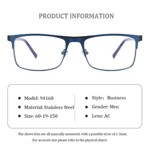 Kích thước lớn chất lượng thép không gỉ Nhà Máy kinh doanh Châu Âu 94160 bán buôn men kim loại kính khung men kính khung quang học - Product Image 6