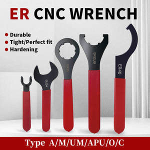 Kunci Pas ER untuk Mesin Bubut CNC, ER8 16 20 25 32 40 Tipe A/ M /C/UM, Penjepit Collet Chuck, Kunci Mur Spindle, APU - Product Image 2