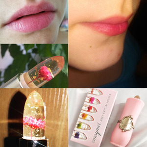 Logo personalizzato gelatina fiore di colore che cambia rossetto trasparente Ph colore che cambia lucidalabbra che cambia a causa di equilibrio Ph - Product Image 4