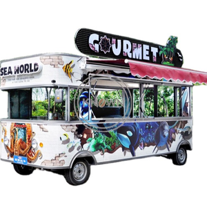 2025 CE Approved Electric Food Vending Truck Mobile Hot Dog <b>Cart</b> with <b>Kitchen</b> Equipment Stainless Steel Food Kiosk - Product Image 1