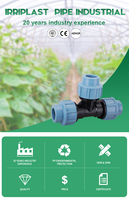 Connecteur rapide Push Fit PN16 matériel de plomberie IRRIPLAST PE raccord de tuyau en plastique PP raccord d'irrigation goutte à goutte connecteur de tube