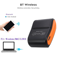 Nouveautés 2024 Imprimante Thermique H22 58mm Bluetooth, Mini Imprimante Portable de Reçus et Billets pour Android, iOS