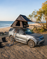 Tente de toit rigide en aluminium, toile imperméable Ripstop, fenêtres en maille anti-moustiques, échelle télescopique pour le camping