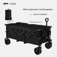 Chariot de transport pliable industriel chromé à quatre roues avec grande capacité