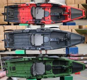 Kayak de pêche professionnel à pédales, hybride, avec moteur électrique, canoë pour 4 personnes, bateau à assise surélevée, certifié CE, résistant aux UV, en HDPE, garantie 3 ans - Product Image 6