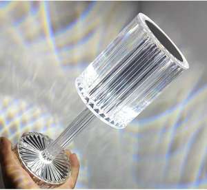 Перезаряжаемая светодиодная Хрустальная настольная лампа сенсорный пульт дистанционного управления акриловый ночник для спальни романтическая Барная атмосфера плагин ночью - Product Image 5