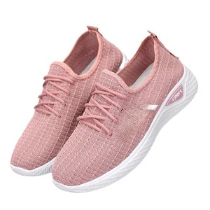 Nuevas zapatillas de deporte para mujer, calcetín personalizado transpirable barato, zapatos deportivos para caminar, zapatillas de deporte <span class=keywords><strong>con</strong></span> <span class=keywords><strong>cuña</strong></span> para mujer - Product Image 1