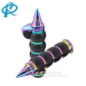 2pcs 25mm 1 "Chrome xử lý Thanh tay <span class=keywords><strong>Grips</strong></span> Electroplated nhiều màu xe máy tay lái thanh kết thúc tay <span class=keywords><strong>Grips</strong></span> phụ kiện - Product Image 6