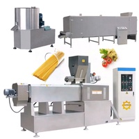 Ligne de production d'extrudeuse de pâtes macaroni spaghetti macroni de nouilles d'Italie entièrement automatique 100kg 200kg 250kg