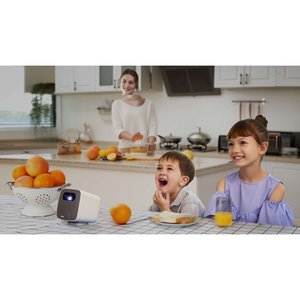 Mini Proyector DLP GS2 Full HD, Proyector Portátil Inalámbrico para Cine en Casa, Altavoces Integrados, Compatible con 1080P - Product Image 2