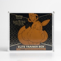 Vitrine moderne en acrylique pour cartes Pokémon Elite Trainer Box et Booster, avec cadre magnétique pour un montage portable et facile