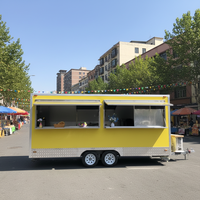 Food truck entièrement équipé à vendre aux États-Unis, food truck pour boissons et en-cas en plein air, food truck avec cuisine complète et énergie solaire