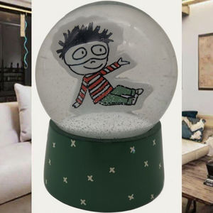 Fabbrica di porcellana souvenir decorativi di natale con sfera di cristallo ornamenti <span class=keywords><strong>da</strong></span> tavolo personalizzato globo di neve regalo di compleanno per bambini - Product Image 1