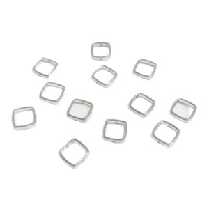 <span class=keywords><strong>Perline</strong></span> distanziatrici quadrate in acrilico da 14 mm, placcate CCB, cave a due fori, oro e argento, per creazione di gioielli fai da te (collane e bracciali) - Confezione all'ingrosso - Product Image 4
