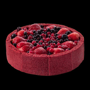 <span class=keywords><strong>เค้ก</strong></span>มูสเรดเวลเวทแช่แข็ง ฮาลาล ไขมันต่ำ พร้อมเนื้อสตรอว์เบอร์รีและบลูเบอร์รี ของหวานสำหรับน้ำชายามบ่าย - Product Image 4