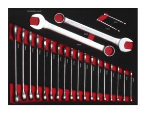 22PCS CR-V <strong>6</strong>-32mm Double Open End Spanner EVA Foam Tool Tray <strong>Set</strong> Wheel Spanner <strong>Wrench</strong> <strong>Combination</strong> <strong>Wrench</strong> <strong>Set</strong> - Product Image 1