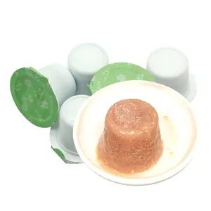 Comida húmeda para gatos bebés, pudín, gelatina para aperitivos con hierba de gato y branquias de pelo gordo, comida húmeda enlatada nutritiva para amigos peludos - Product Image 1