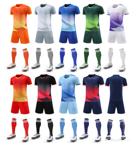 Ensemble de maillots de football à sublimation dégradée, 2 pièces, uniforme de football pour hommes, séchage rapide, respirant, kits d'entraînement sportif - Product Image 3