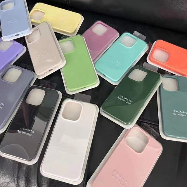 Liquid Silicone Phone Case for Iphone 16 15 14 13 12 11 Plus Pro Max Plain Color Soft Silicone Anti Shock Phone Case