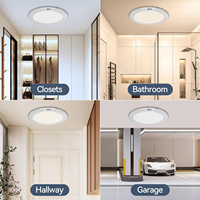 Plafonnier LED moderne rechargeable avec détecteur de mouvement, télécommande, magnétique, sans fil, à piles pour placard, douche, escalier, abri, couloir