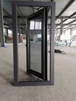 Fenêtre à battant en PVC à prix réduit, double vitrage trempé à haute étanchéité, coupe-vent et isolante thermiquement pour cuisine, salle de bain et entrée