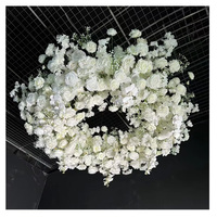 Arrosages floraux suspendus en métal de 1,2 m pour plafond de mariage, créoles florales pour décoration de plafond de mariage