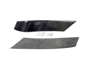 Enjoliveur de pare-chocs avant supérieur en fibre de carbone pour <span class=keywords><strong>BMW</strong></span> F80 M3 F82 F83 M4 2015-2018 - Product Image 3