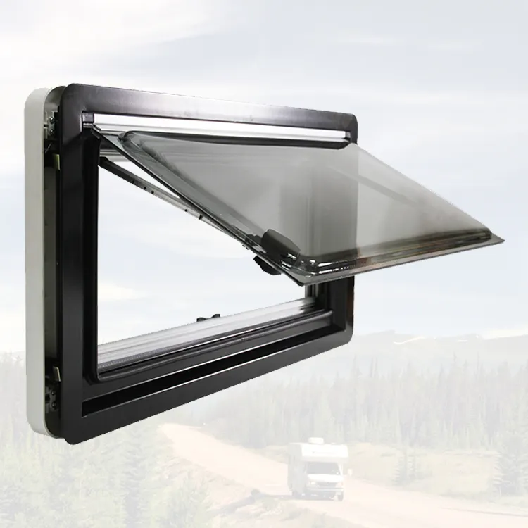 RV окно 800x500 мм Прямоугольный алюминиевый сплав автомобильные окна караван rv с сертификацией E13