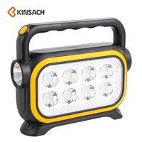 Lampe à main solaire rechargeable LED de haute qualité, portable, pour la randonnée, le camping, multifonctionnelle, lampe à main d'extérieur