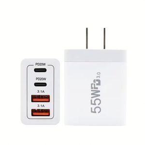 Fast Charger QC3.0 55W Type-<b>C</b> Fast Charging GaN Wall <b>Adapter</b> for 17 Pro Max for Laptop & Mobile Phones - Product Image 1