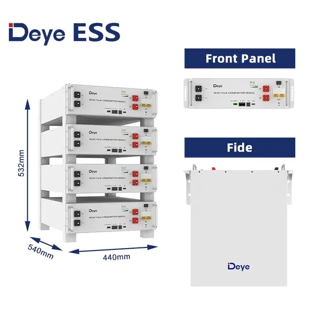 Deye Ess Energy Storage Solution Se-G5.1 PRO-B LiFePO4 Battery System 5kwh 10kwh 15kwh Battery Pack for Home Commercial Use
