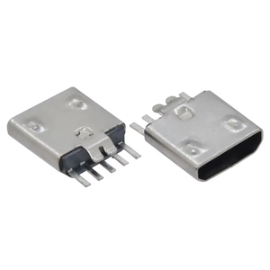 Delik mikro USB olsa 2.0 dişi konnektör 5 Pin sıkma plakası tipi mikro priz 180 derece mikro soket - Product Image 1
