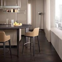 Chaise de bar à dossier haut avec coussin moelleux au design moderne, très vendue, pour la famille, l'hôtel, le salon et la chambre à coucher