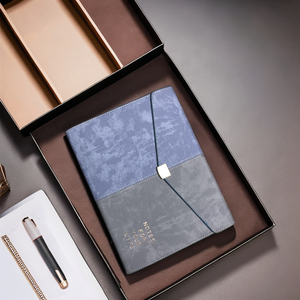 A5 cincin Binder magnetik agenda kantor Notebook penutup <span class=keywords><strong>Folio</strong></span> mudah menulis dengan gesper logam kulit lembar Pu kulit kertas A5 - Product Image 2