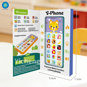 Té<span class=keywords><strong>l</strong></span>éphone jouet rechargeable pour enfants, multifonctionnel, éducatif, avec anglais/<span class=keywords><strong>espagnol</strong></span>/russe, jouet d'apprentissage précoce pour bébés - Product Image 4