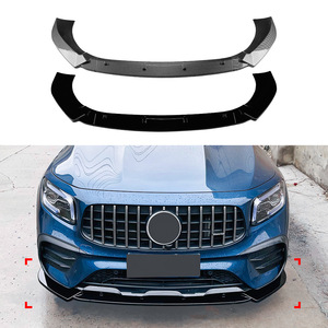 Mercedes-Benz GLB-Class X247 Front Lip Splitter Carbon Fiber Texture ABS 2020-2023 Piano Black - Product Image 1