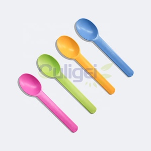 Cucharas de Helado Biodegradables de Almidón de Maíz al por Mayor, Cubiertos Desechables Personalizables con Muestras Gratis - Product Image 6