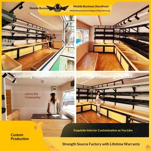 Carrito de Comida Móvil Multifuncional para Comunitarios, Supermercado Móvil, Puesto de Mercado Nocturno, Carrito Gourmet - Product Image 4