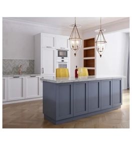 Custom Modern Design Solid <b>Wood</b> RTA Kitchen Cabinet <b>Cupboards</b> with Island Ready to Assemble by Manufacturer - Product Image 1