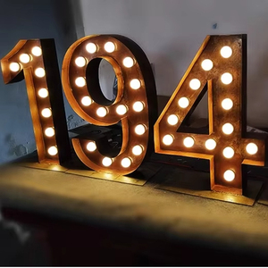 Tùy chỉnh sáng tạo ngoài trời <span class=keywords><strong>Led</strong></span> Phát Quang Internet người nổi tiếng chữ sàn lớn hộp Đèn biển quảng cáo tùy chỉnh IP54 - Product Image 1