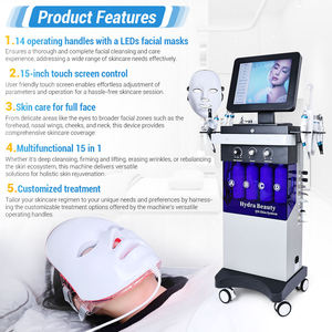 2026 Top Quality Low Price 15 in 1 Hydra Oxygen Jet Dermabrasion Hydro Aqua Peeling Beauty Face Equipment Salon Facial Machine - Product Image 4